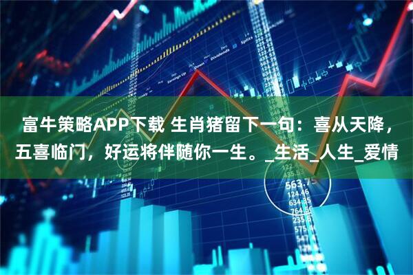 富牛策略APP下载 生肖猪留下一句：喜从天降，五喜临门，好运将伴随你一生。_生活_人生_爱情