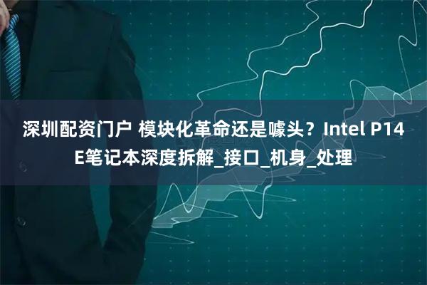 深圳配资门户 模块化革命还是噱头？Intel P14E笔记本深度拆解_接口_机身_处理